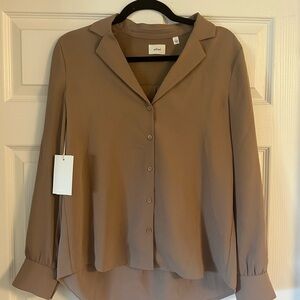 Aritzia Women's Tan Blouse